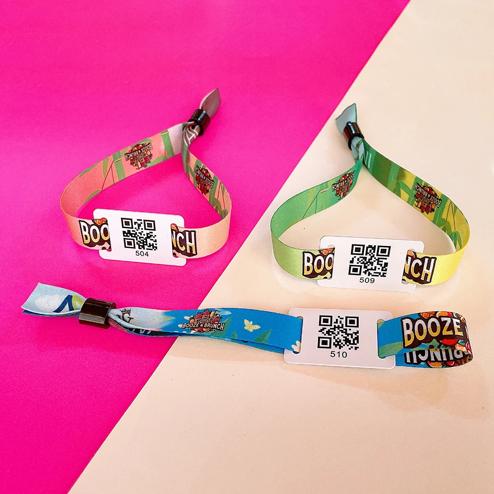 New products 2024 Cheap factory price RFID fabric wristband NFC textile bracelet