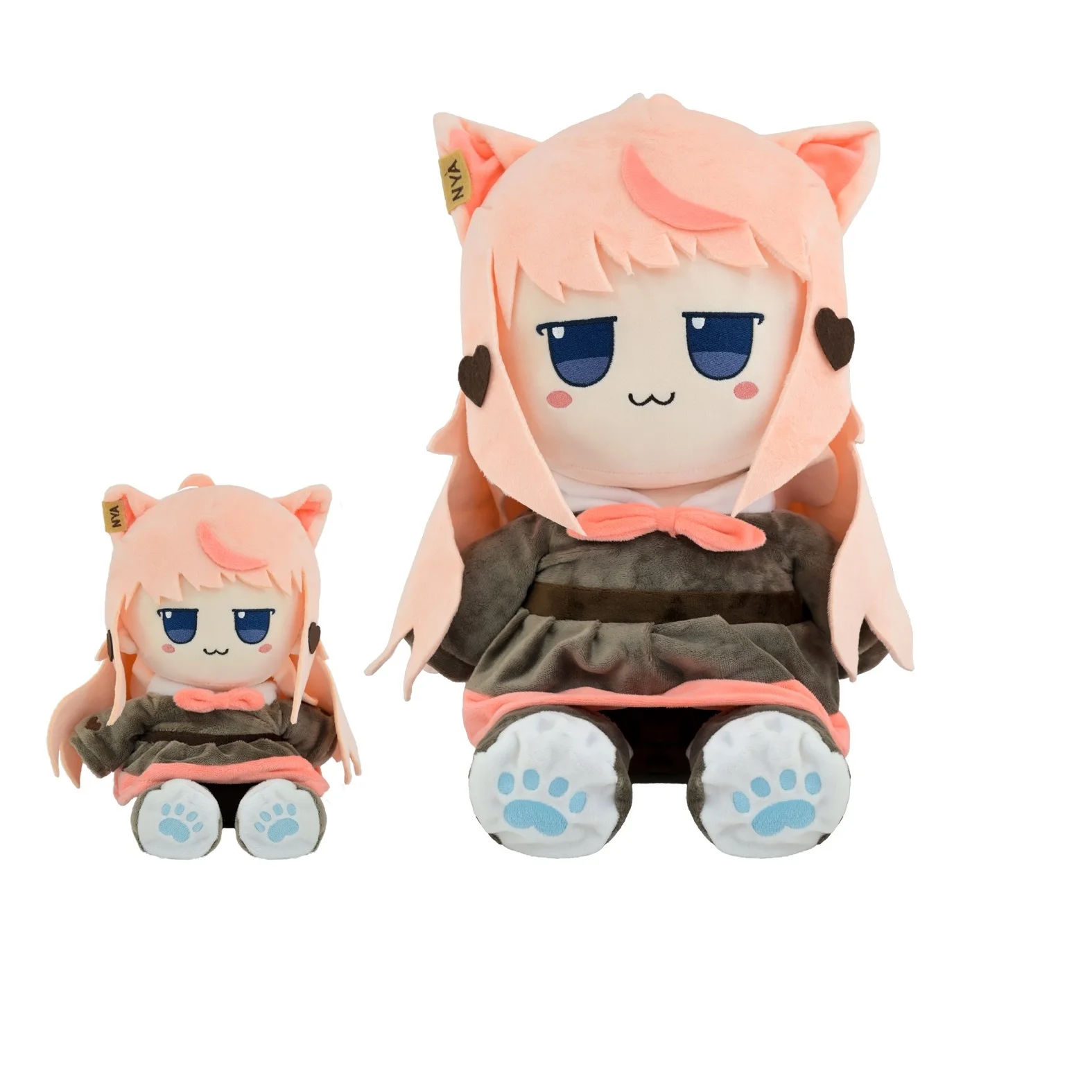 Customized Size Stuffed Anime Plushie Separable Figure And Decors Custom Standing Or Sitting Posture Plush Doll For Gift