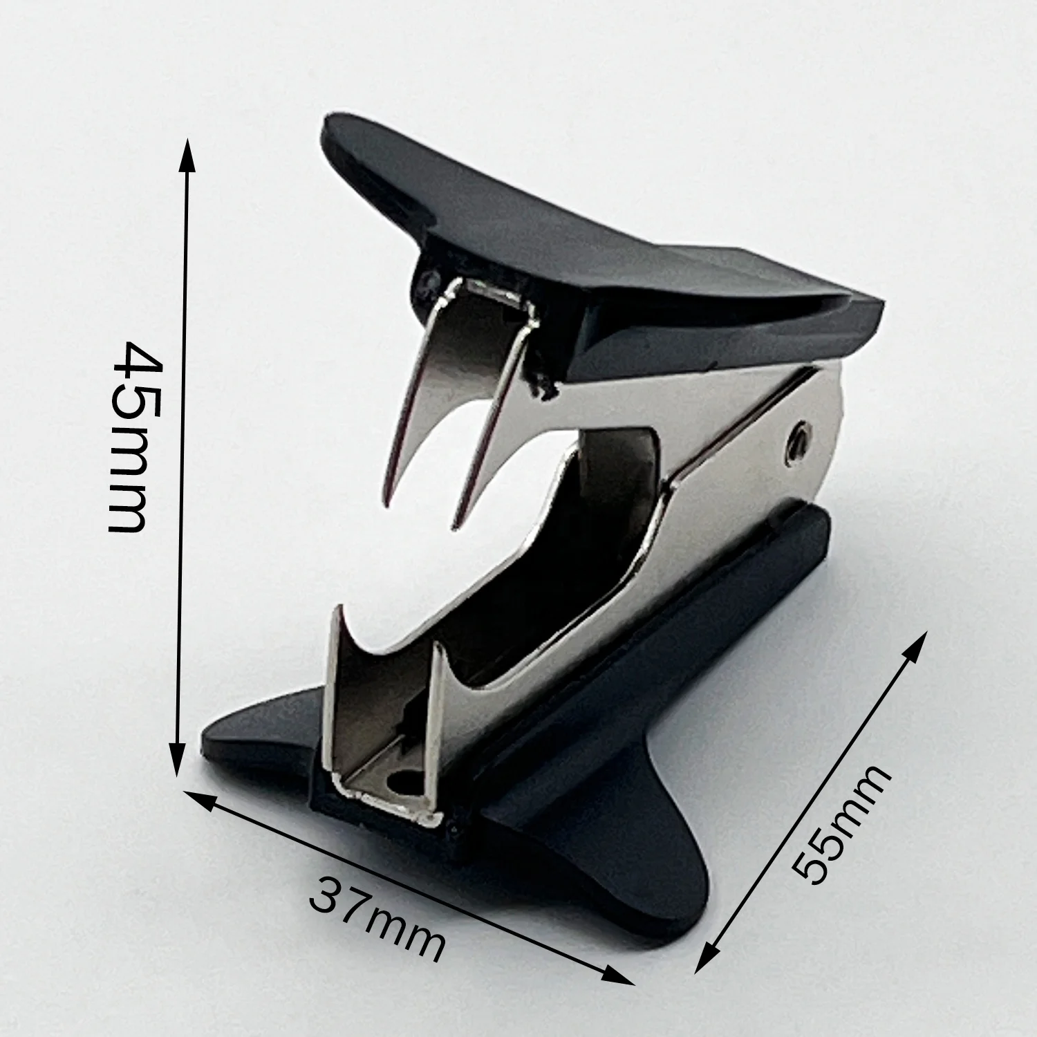 Mini size cheap wholesale black office supply jaw shape custom logo staple puller remover light portable stapler pin remover