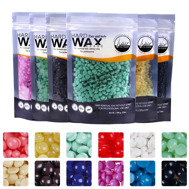 Jiajie body care Pearlescent beeswax hair removal wax paper Depilation Wax Beans