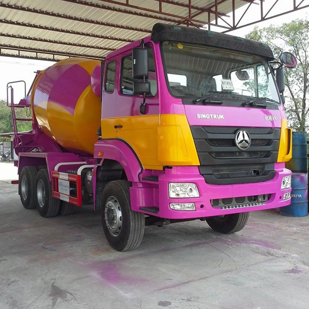 Sinotruck Howo 8m3 12m3 mobile self loading concrete cement mixer truck