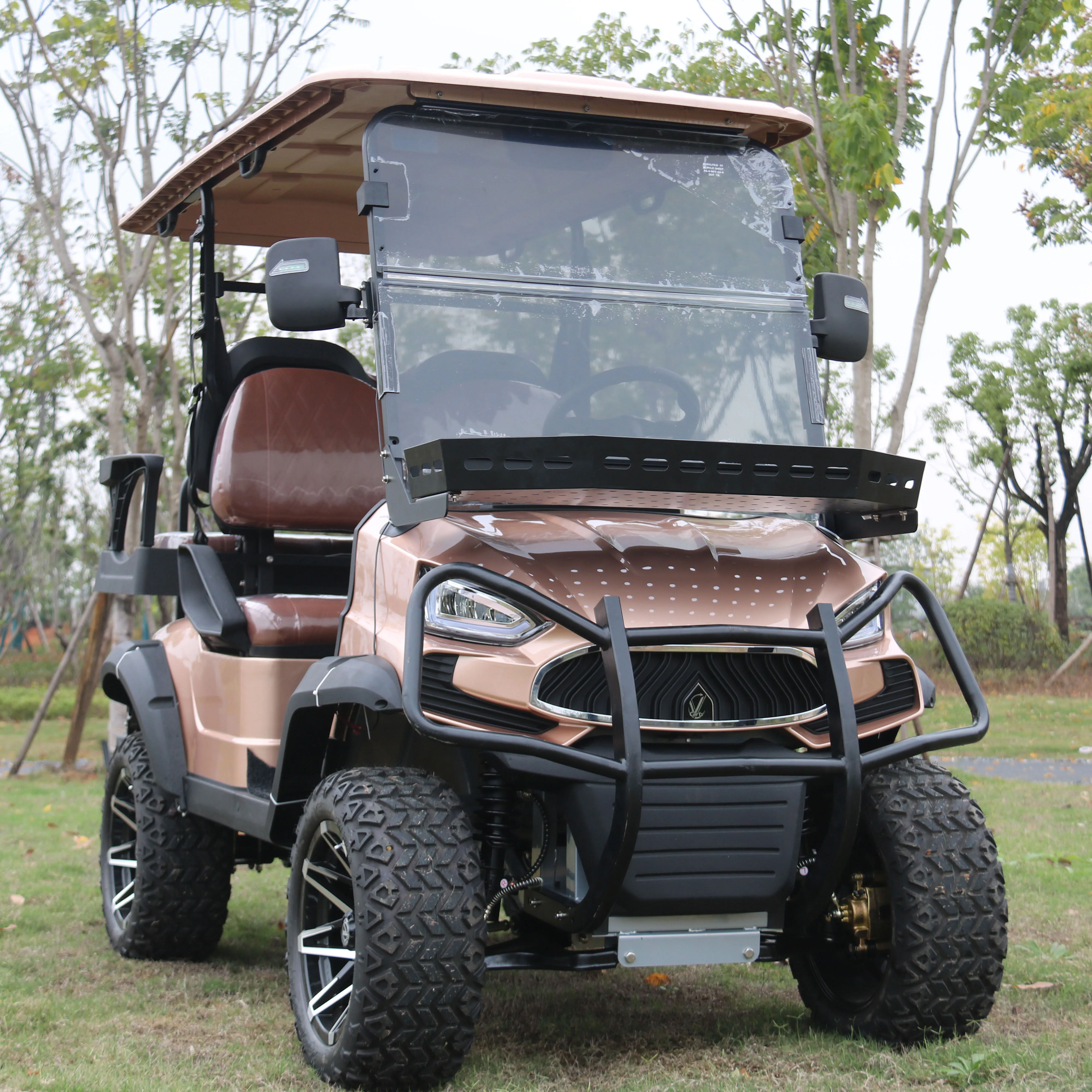 Hot Sale Dot Approved Wholesale Pc 4 Person Golf Cart Tinted Windshield Folding Club Car