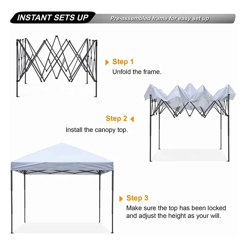 Custom Made Printed Folding 3X3 10x10 Outdoor Event Aluminum Frame Pop Up Tents Marquee Gazebo Canopy Trade Show Tent