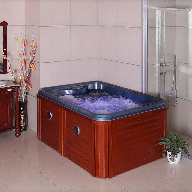 Luxury Design Outdoor Mini Rectangular 2 Person Acrylic Balboa Relax Spa Garden Leisure Whirlpools Hot Tubs