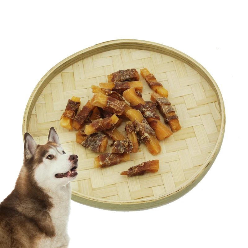 Natural Duck and Sweet Potato Premium Chews for Dogs Dry Dog Food Organic Duck Wrap Sweet Potato Food Factory Pet Food Type