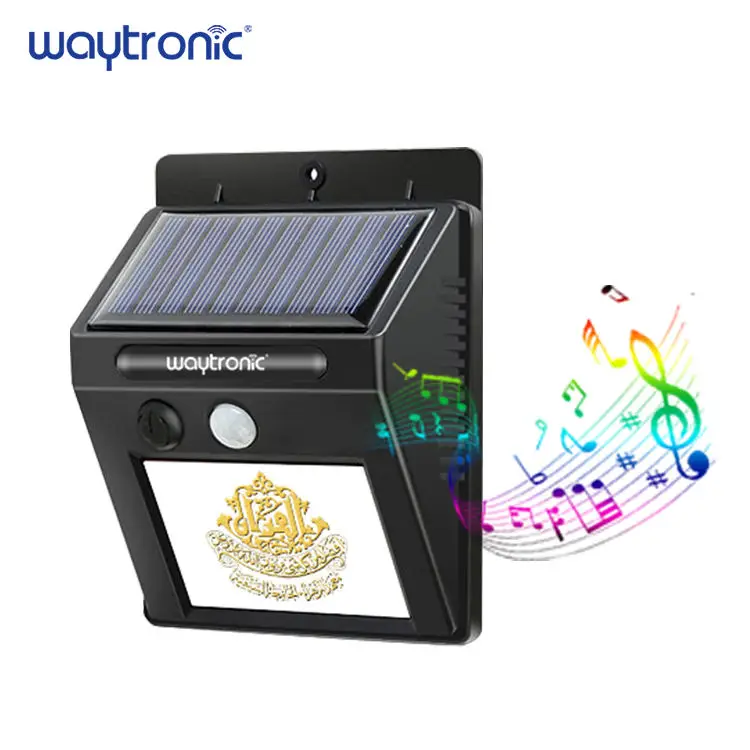 Wireless Smart Sound Alarm Solar PIR Infrared Human Motion Detector Anti-Theft Burglar Voice Siren Alarm with LED Light