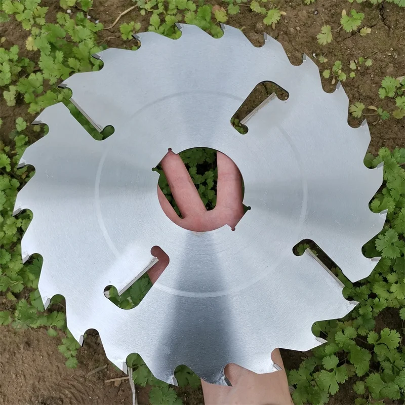 Multi Rip TCT Circular Saw Blade with Carbide Tipped Rakers Wipers Slot for Soft and Raw Wood Ripping