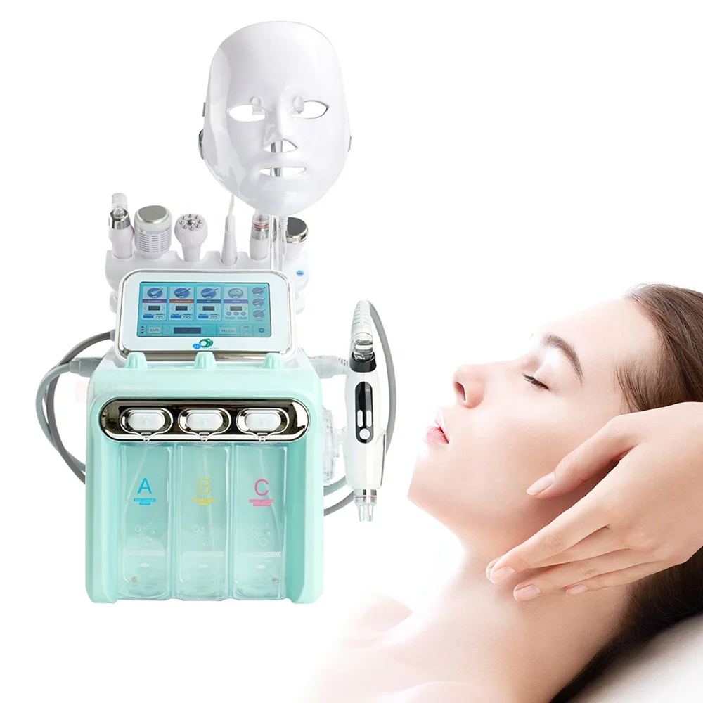 Multifunctional Hydro Water Oxygen Small Bubble Facial Machine H2O2 Skin Care Jet Peel Hydrogen Aqua Beauty Device