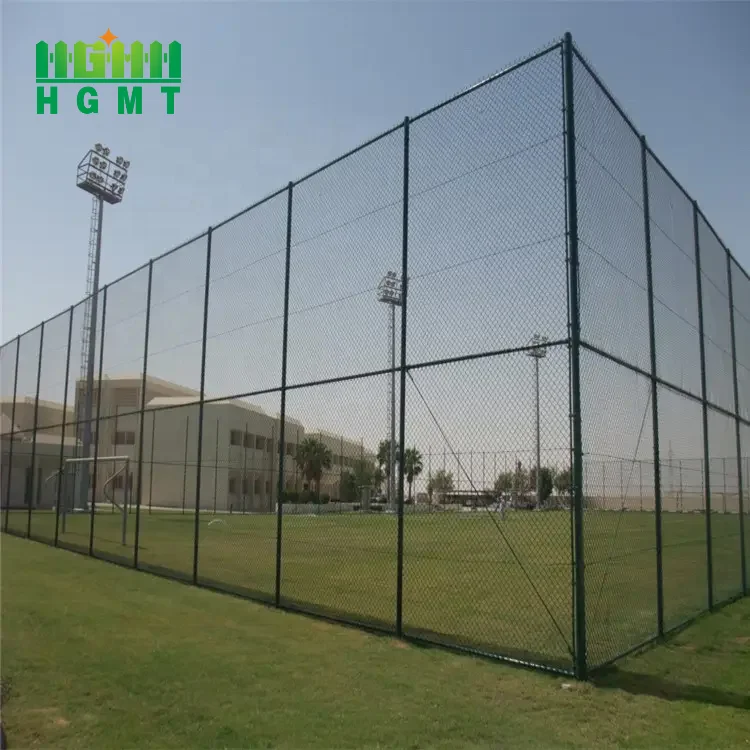 Low Price PVC Coated Galvanized Diamond Cyclone Wire Mesh Rolls 6ft Chain Link Fence For Sale