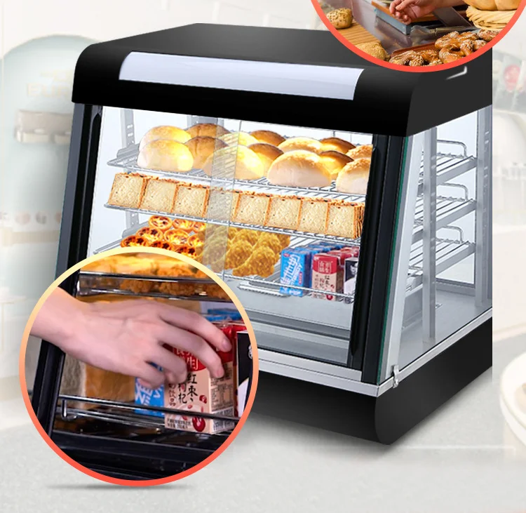 Коммерческая горячая еда, теплая витрина, грелка для гамбургеров