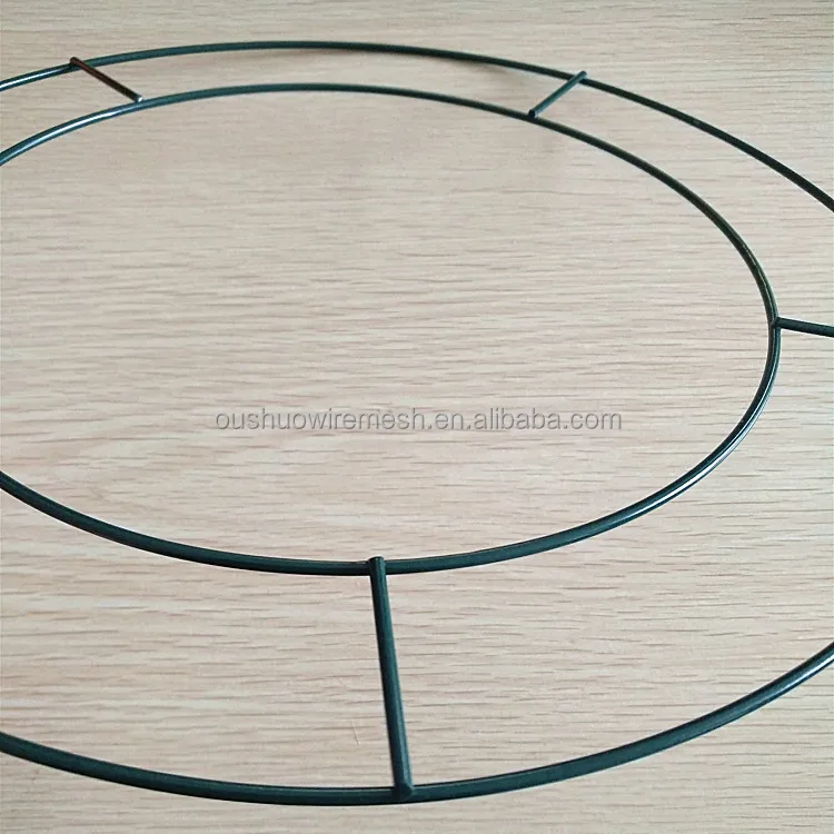 2022 hot sells Round Metal  Wreath DIY Wreath Making Christmas Decoration Metal Wreath Wire Ring For Crafts
