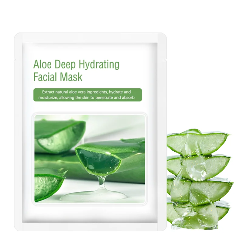Korean Skin Care Cosmetics-Natural Aloe Vera Hydrating Moisturizing Revitalizing Facial Beauty Mask OEM/ODM Supply Options