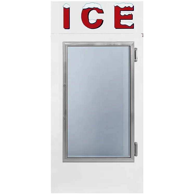 New Design Cold Wall Commercial Bagged Ice Merchandiser Freezer Outdoor