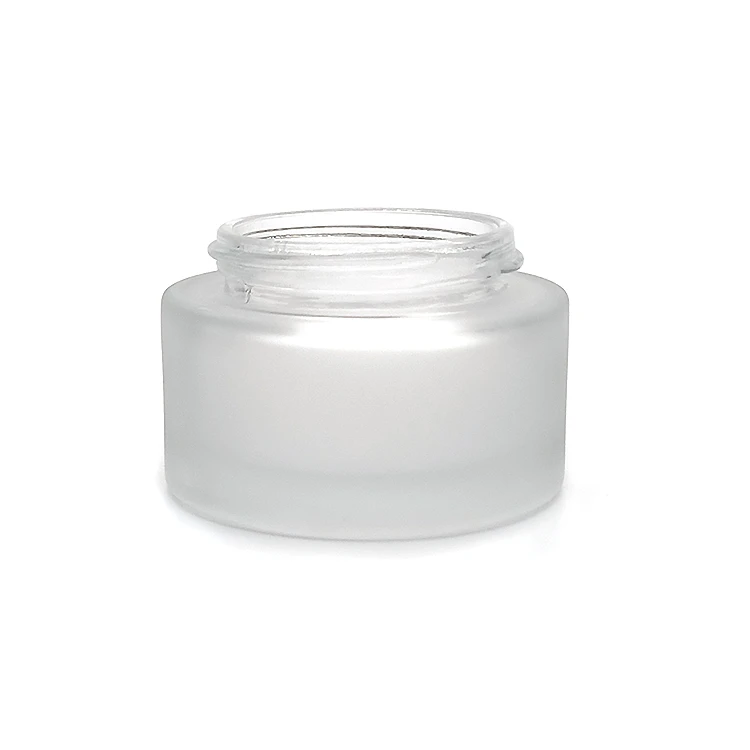 Hot sale low price high quality glass face cream frosted cosmetic cream jar