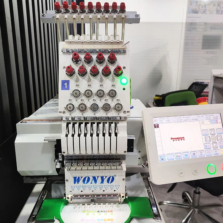 Domestic china Wonyo brand Embroidery machine Industrial Application Single Head Embroidery Machine Computer Key Motor