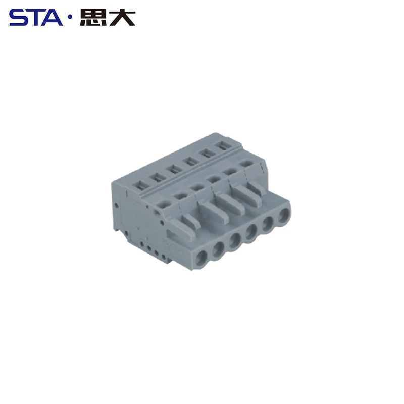5.0mm 2 to 24 poles Male Female Connectors Protected Against Mismating Elevator Cable Terminal Block With Fixing Flange