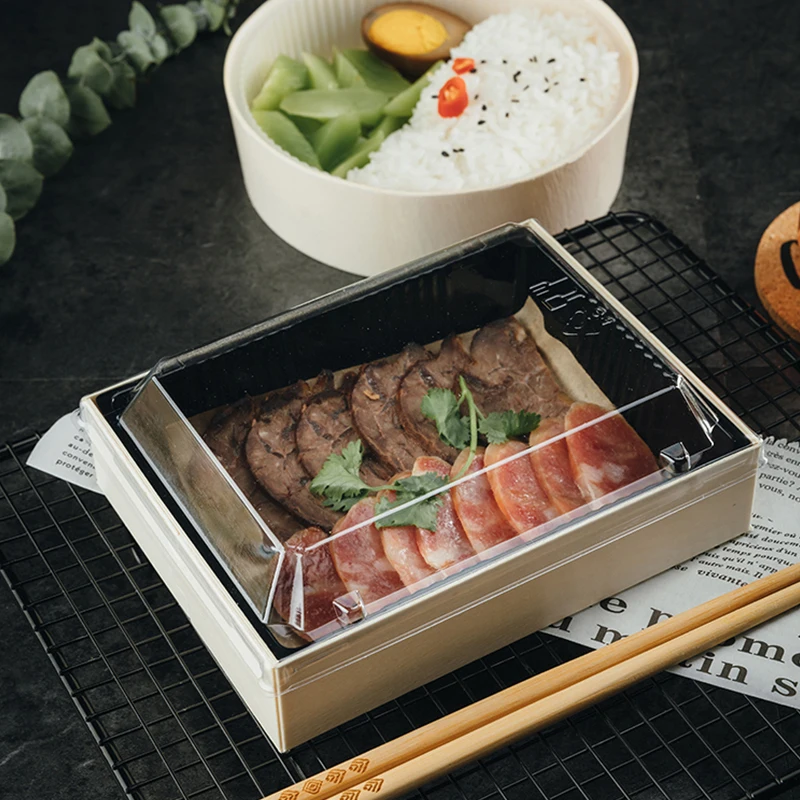 Одноразовый Ланч-бокс на вынос, коробка для упаковки тортов Tiramisu, деревянная коробка для шоколада