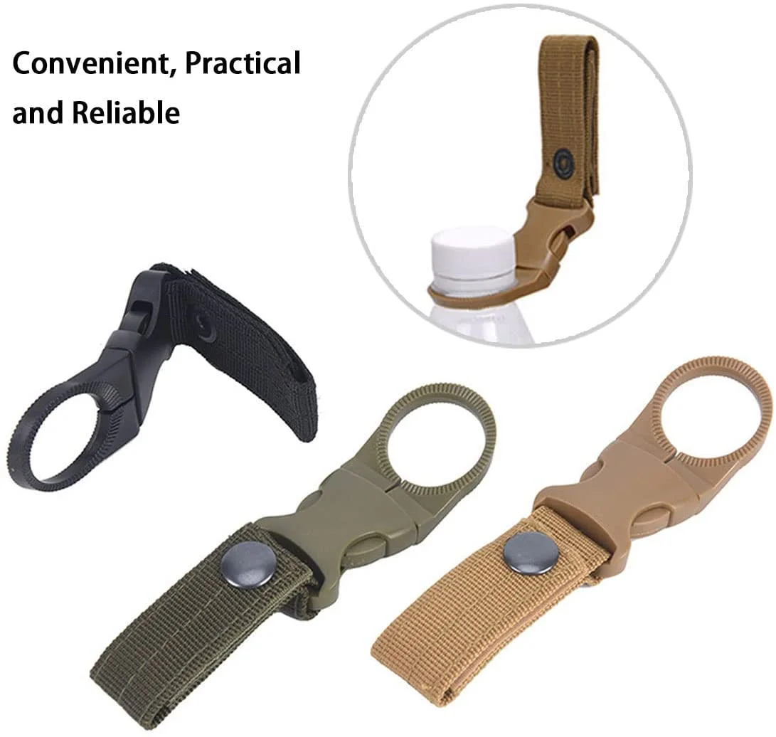 Hot Sale Military Nylon Clips Outdoor EDC Tactical Keychain Molle Webbing Backpack Clip Carabiner Buckle Hook