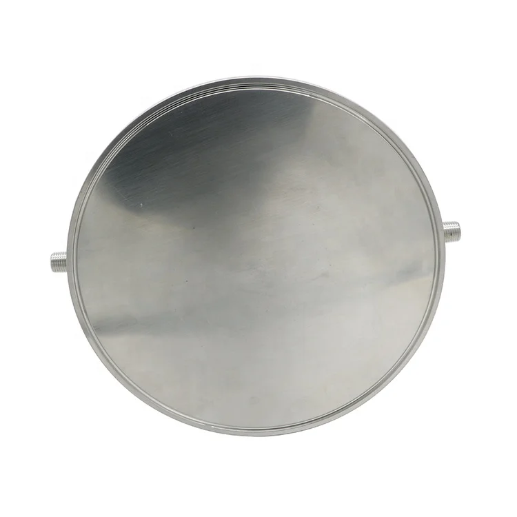 Sanitary SS304 jacketed splatter platter with handle for closed loop extractor