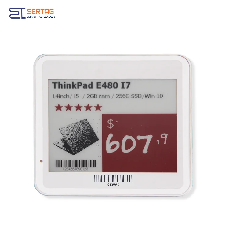 
Sertag Colorful Epaper Eink Electronic Shelf Label Price tag epd esl 