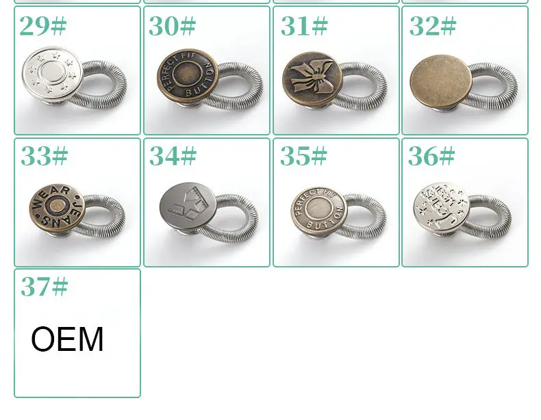 17mmjeans Waistband Extender Button Collars Cuffs Buttons Pants Shirt Extenders For Men Women Adjustable Buttons Wholesale
