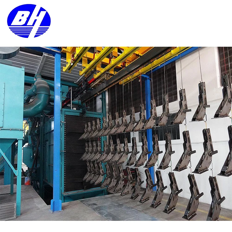 High quality performance Automatic Steel Proflle Shot Blasting Machine/Sand Blasting Equipment for powder coating
