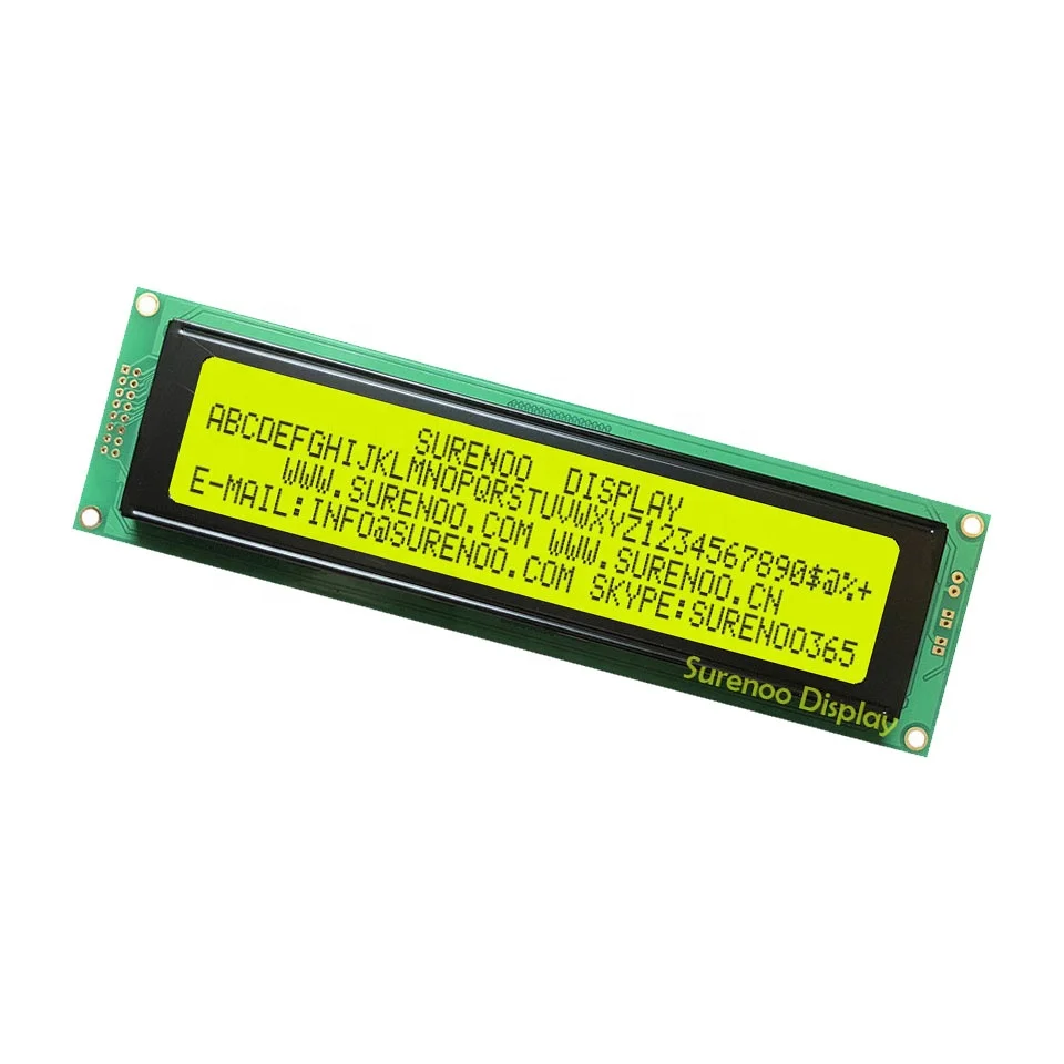 190*54MM 2*8P+2P 404 4004 40X4 Yellow Green Blue Character LCD Module Display Screen Panel LCM with LED Backlight