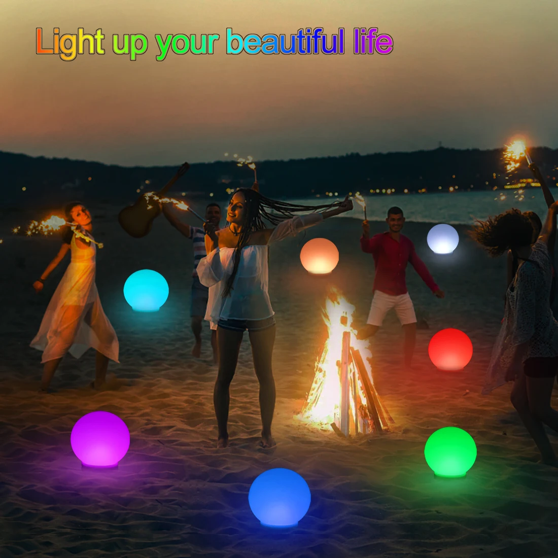  Уникальный дизайн водонепроницаемый RGB Солнечный плавающий шар встроенная солнечная панель для украшения сада улицы и