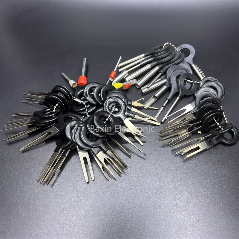 66pcs 38/36/28/18/11/8/3pcs Steel Terminal Removal Tool Kit Car Pin Extractor Tool Set Release Electrical Terminal Ejector Kit