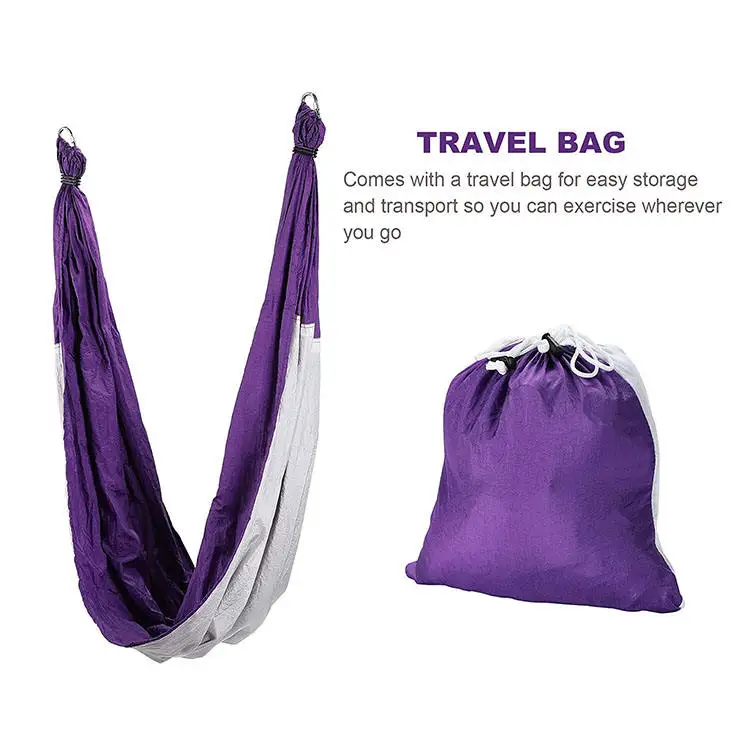Hot Selling Fitness Soft Customized Antigravity Nylon Swing Aerial Yoga Hammock