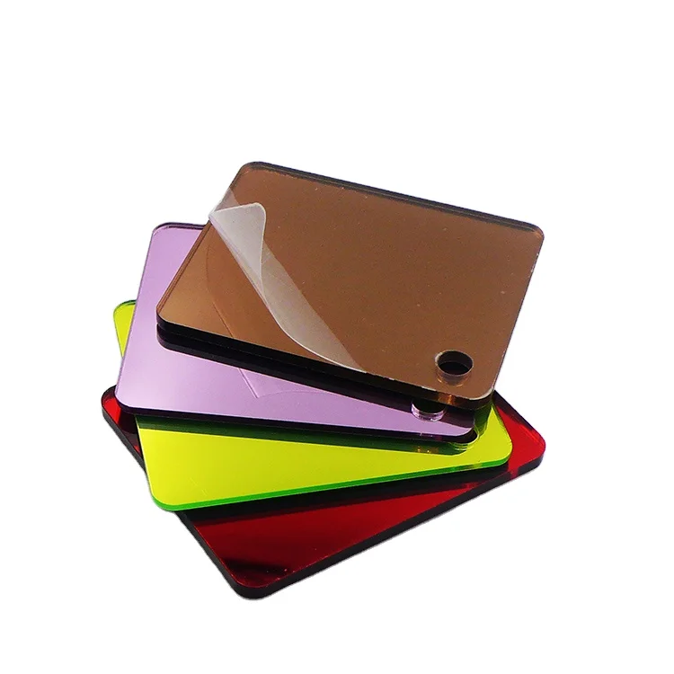 Customized Color Thin PMMA Acrylic Sheet Cut To Size Plastic Mirror Broad