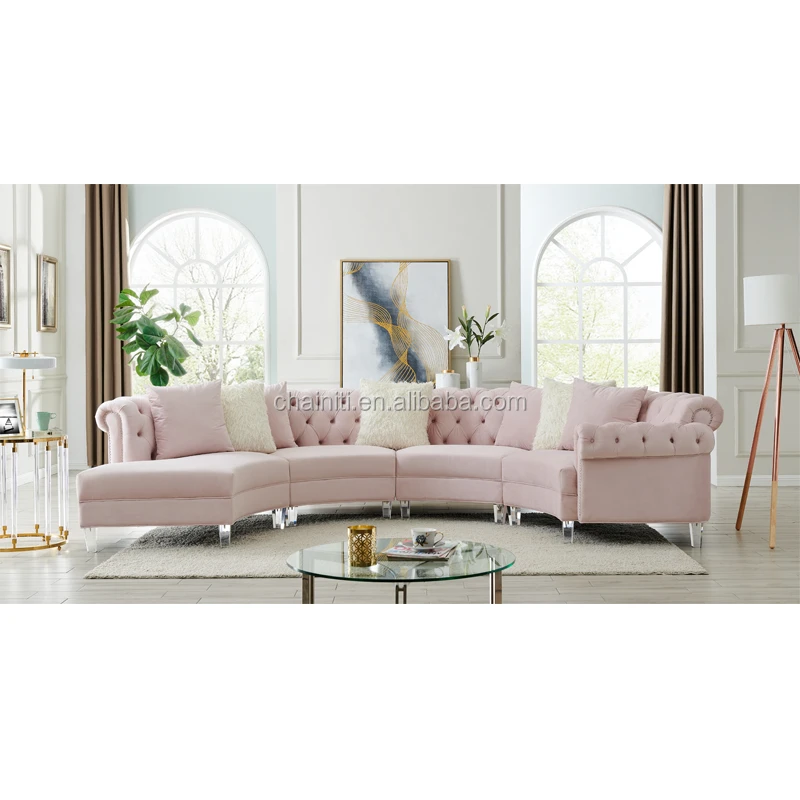 
High quality american style Button Tufted Sofa Set Design For Living Room Sofa 