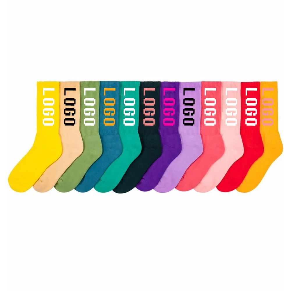 Custom logo team sport socks compression women  men athletic ankle crew COOLMAX quick dry grip sports socks