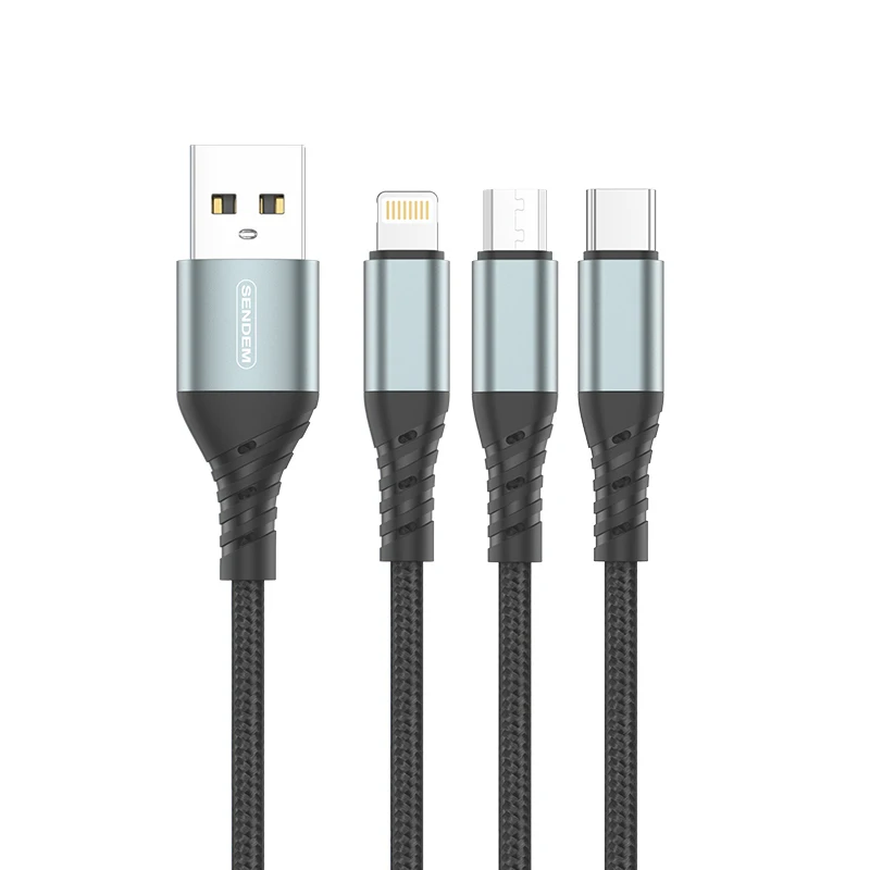 Wholesale Price Original 6A Fast Charging Data Cable Micro USB Light-ning Type c Interfaces USB
