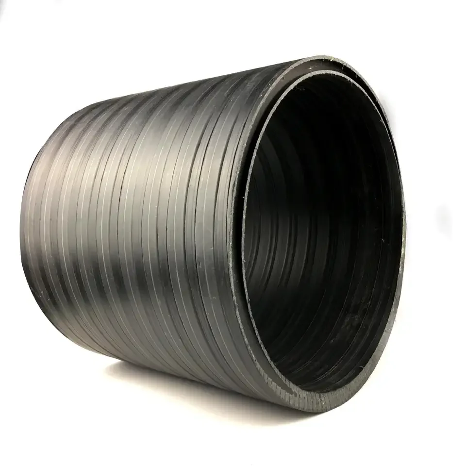 Manufacturer direct HDPE steel belt reinforced corrugated pipe large diameter drainage pipe