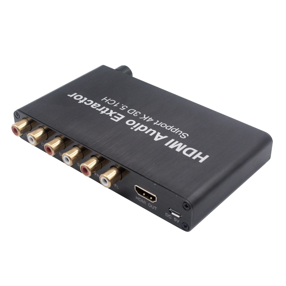 Aoeyoo Hdmi Audio Extractor 4k Analog Audio Converter 2CH / 5.1CH 4096x2160@30Hz