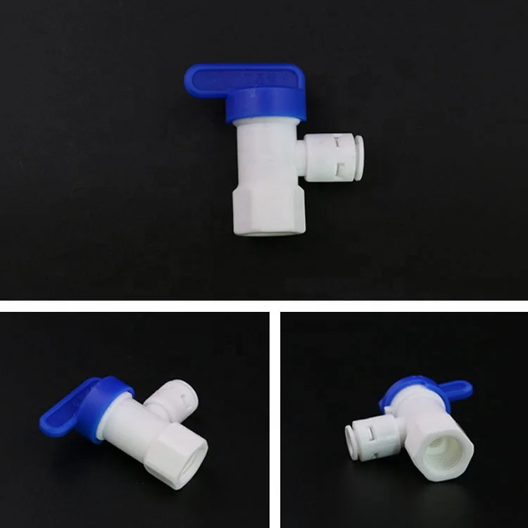1/4 Inch 3.2g Valvula De Bola Plastic Ro Reverse Osmosis System Water Storage Tank Fittings