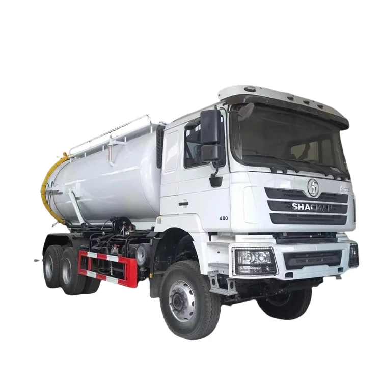 Best Shacman 6*6 heavy load 20 CBM Sewage suction truck Vacuum truck sewage sucking vehicles fecal suction vehicle