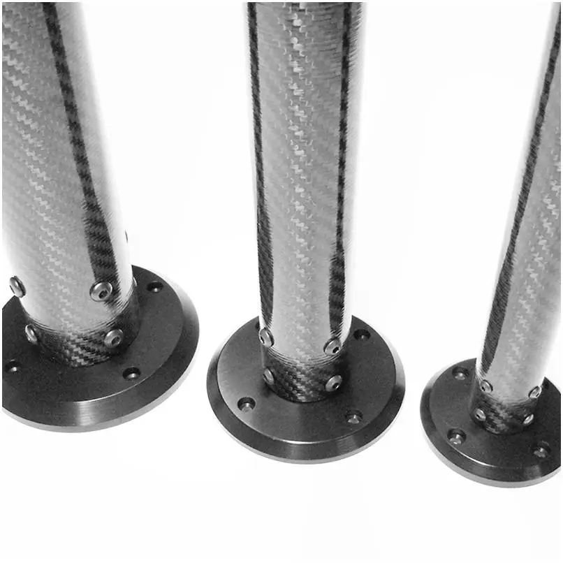 Telescopic Pole Tube For Ptz Vacuum Curtain Twist Lock Telescoping Extension Mast Outrigger Carbon Fiber Tube 100Mm