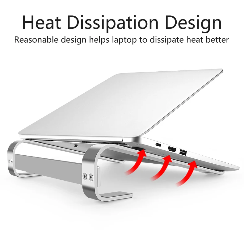 Регулируемая алюминиевая подставка для ноутбука портативный держатель для ноутбука для Macbook Pro iPad Air подставка для компьютера планшета охлаждающий кронштейн