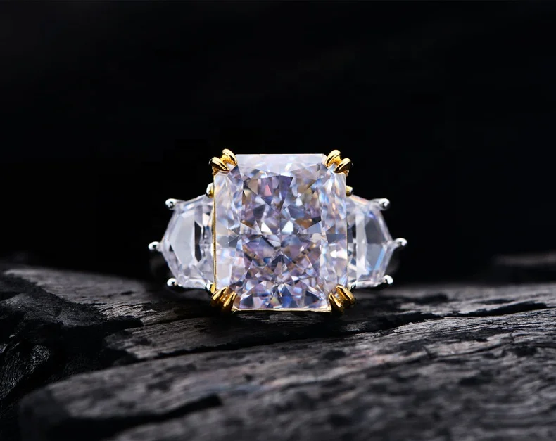 25 Colors 8A/5A Cz 13ct Big Stone Diamond 925 Sterling Silver Engagement Ring Custom Pink Heart Ring Wedding Rings Jewelry Women