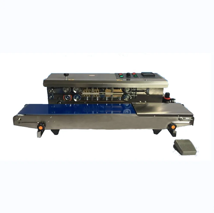 Brother Semi Automatic Continuous Band Nitrogen Gas Flush Plastic Aluminum Bag Film Sealing Machine Price