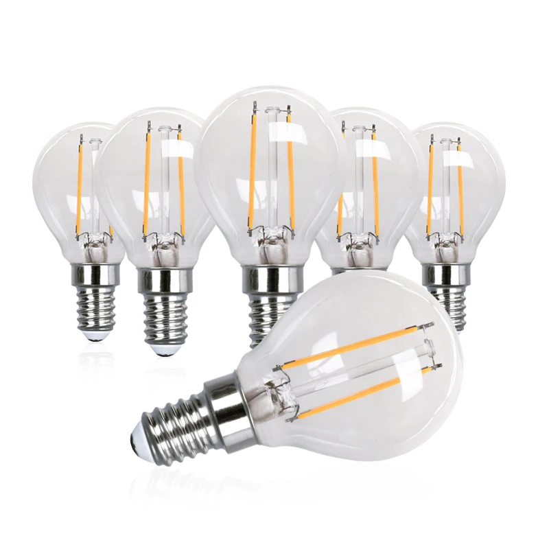 Decoration edison vintage antique retro warm white e14 e27 b22 G45 P45 2w 4w clear amber opal frosted globel led light bulb