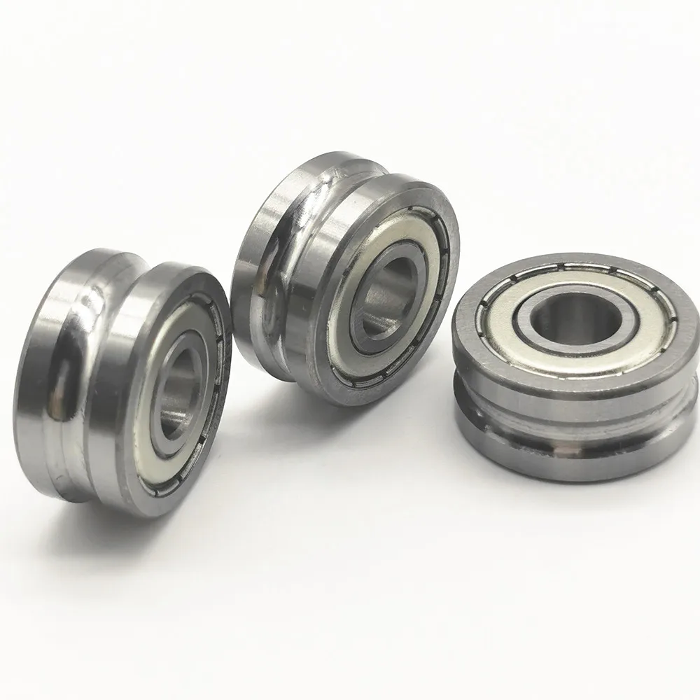 U grooved track roller wheel bearings for linear guide rail   LFR50/8-6KDD  8mmX24mmx11mm