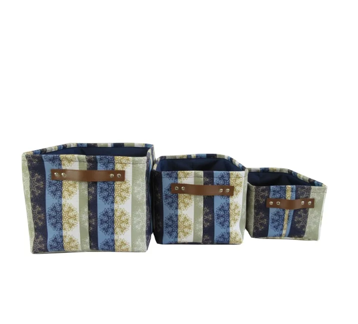 
New design storage canvas fabric laundry storage basket 