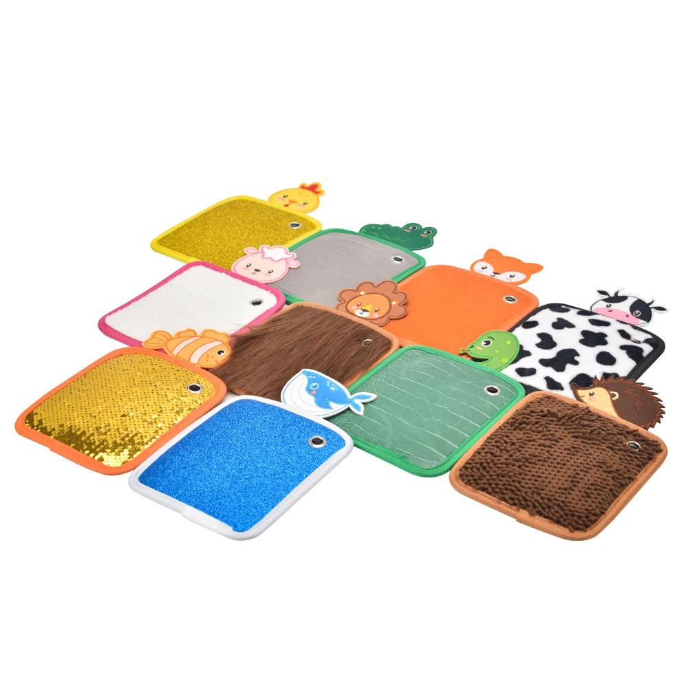 Sensory Zoo Buddies Sensory Mats for Autistic Children Cute Animal Babies Room Play Texture Board