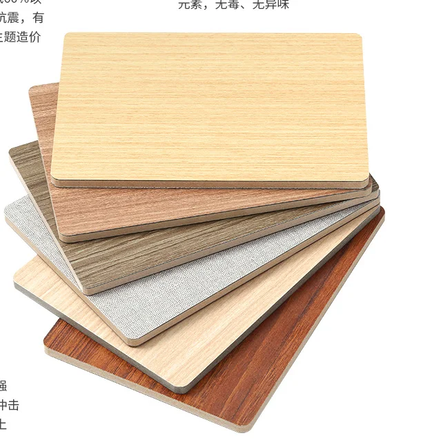 Original Design Fireproof Solid Color Wood Grain Hpl Decorative Panel Countertops Board 6mm 18mm