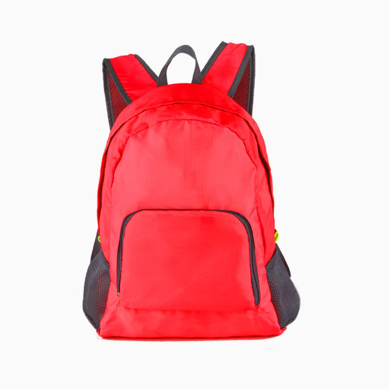 Small MOQ Customized Logo Light-Weight Advertising Promotional Gift Back Pack Unisex Teenager Folding Travel Backpack For Hiking