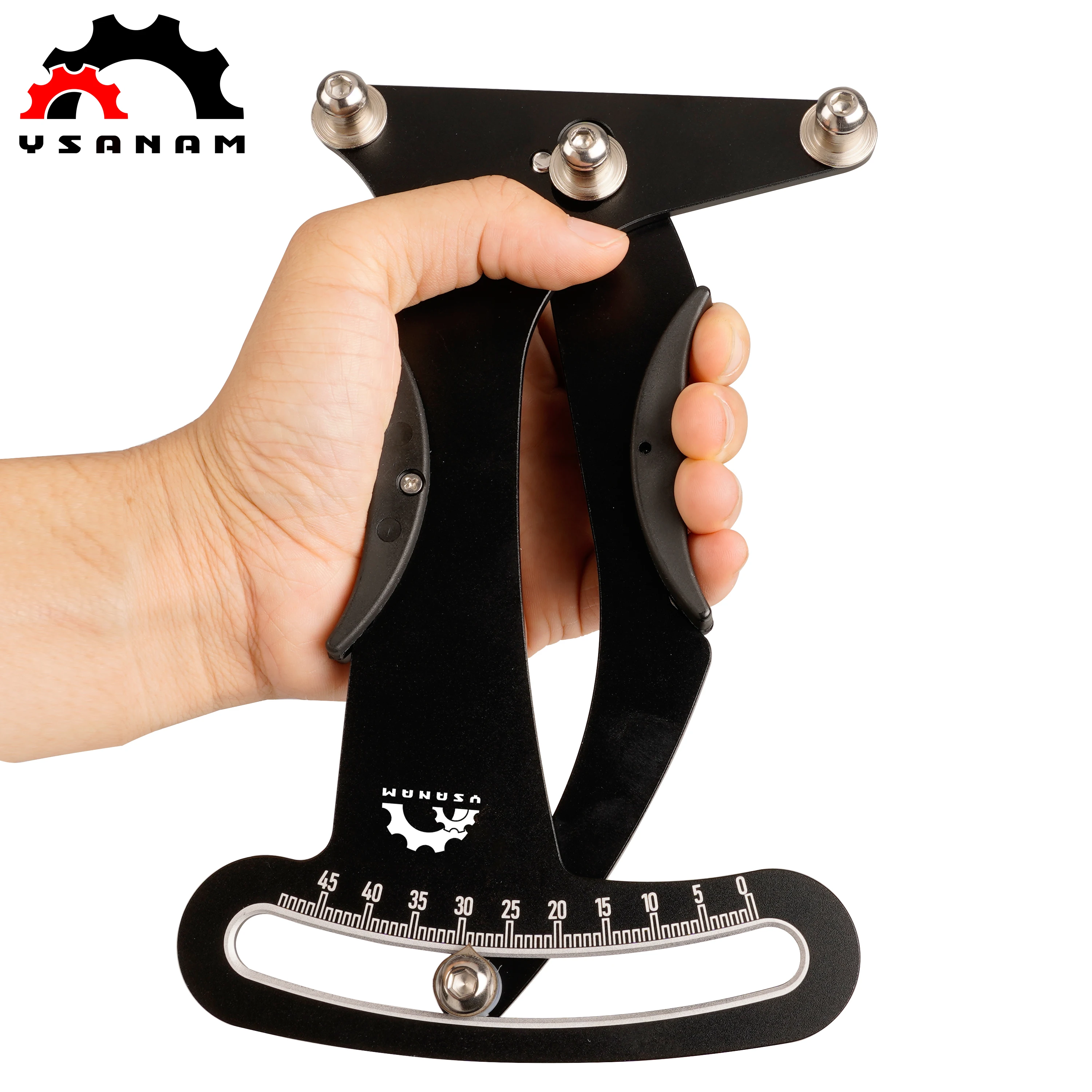
YSANAM Bicicleta Bike Indicator Meter Tensiometer Bicycle Spoke Tension Wheel Builders Tool Bicycle Spoke Repair Tool 