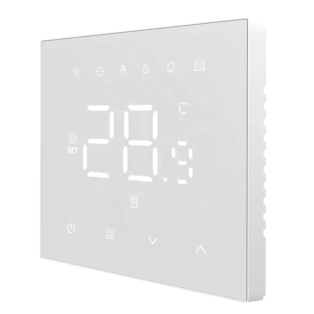 LED Touch Screen Weekly Programmable Family Share Water Floor Heating Room Thermostat